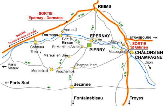 Plan d'accès au Corrigot